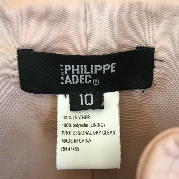 Phillipe Adec leather jacket - Picture 3 of 8